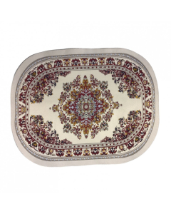 E9348 - Large Oval Cream Rug