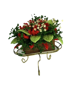 Planted Trough On Gold Stand