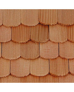 Cedar Fish Scale Roof Shingles 