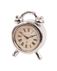 Silver Alarm Clock