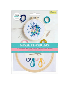 Simply Make Cross Stitch Kit - Unicorn