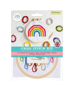 Simply Make Cross Stitch Kit - Boho Rainbow