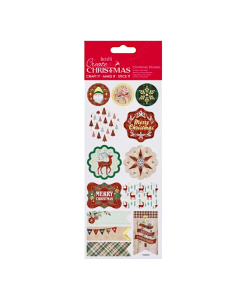 Create Christmas Foil Stickers - Tartan Christmas