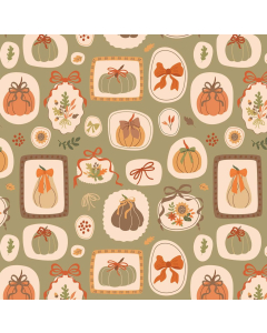 Limited Edition Autumn Abstract Pumpkin Wallpaper