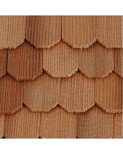 Cedar Hexagonal Roof Shingles 