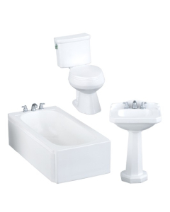 HW4015 - Modern White Bathroom Set