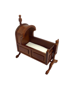Luxury Tudor Cradle In Walnut