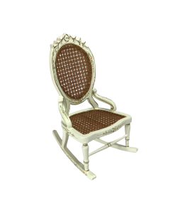 White Hand Painted Rocking Chair