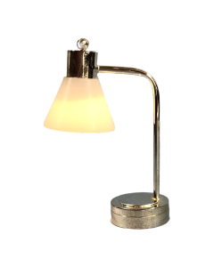 Silver Desk Lamp - Battery Light