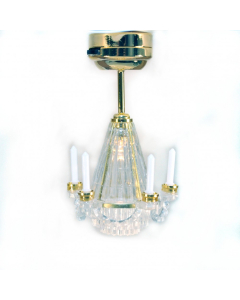LT7535 Dolls House Battery Light Chandelier - Warm White