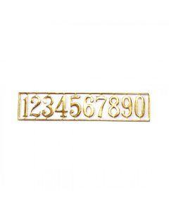 TC1147 Brass House Number Set, 10 pieces