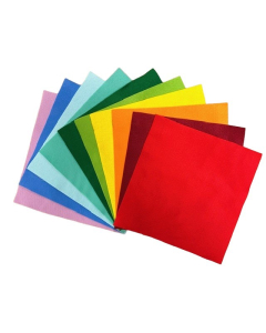 Rainbow Mixed Soft Washable Felt, Pack of 10