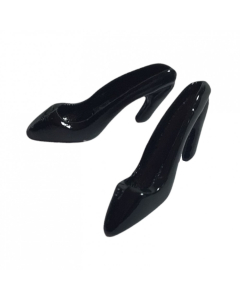 Pair of Black High Heeled Shoes