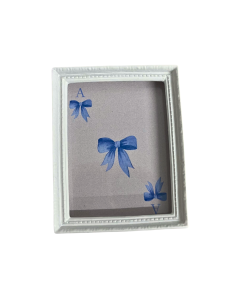 Ace Bow Picture in White Frame
