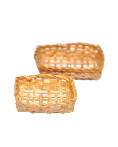 MCB482 - Rectangular Wicker Baskets (pk2)