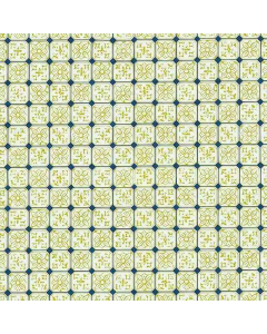 MD41174 - Wallpaper Blue/Yellow Wall Tiles