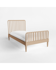 Natural Twin Spindle Bed with Mattress