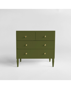 Olive Green Dresser with 4 Drawers