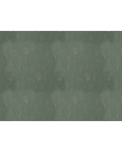 Green and Gold Floral Print Wallpaper (Discontinued)