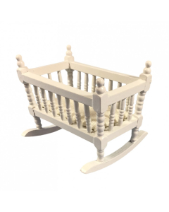 DF287WH - 1:12 Scale White Small Cot