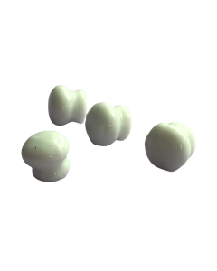 Small White Knobs, Pack of 4