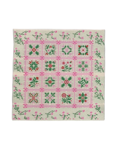 Pink Patchwork Rug Or Blanket