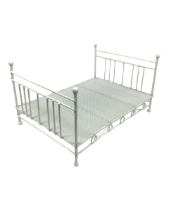 White Wire Double Bed