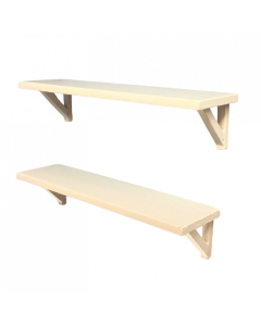 Large White Shelves, 2 Pcs