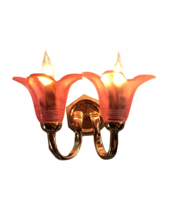 LT2083 - Pink Flower Double Wall Light