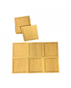 Square Wood Panels, Pack of 12 (Discontinued)