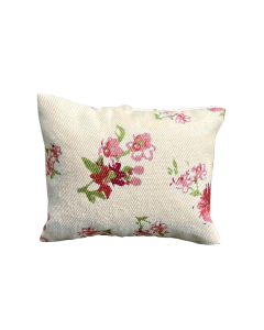 Off-White Floral Cushion