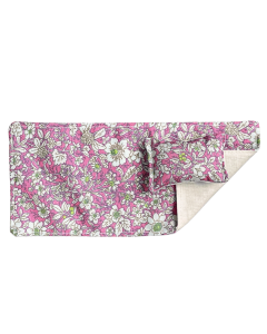 Dark Pink Floral Bed Spread and Pillow
