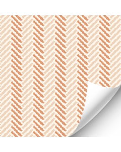 Terracotta Zig Zag Boho Print Wallpaper (Discontinued)