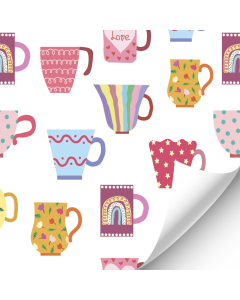 Multicoloured Cups Wallpaper