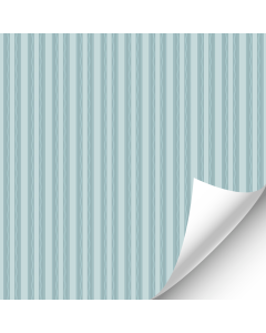 Blue Wavy Striped Wallpaper