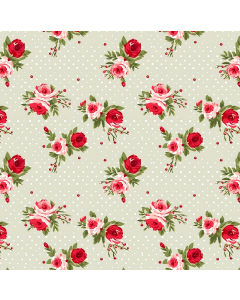 Green Vintage Floral Wallpaper