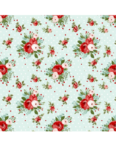 Turquoise Vintage Floral