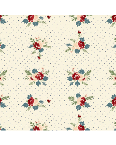 Dainty Cream Vintage Floral Wallpaper