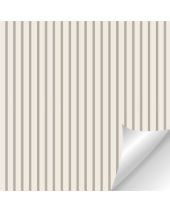 Light Beige Wallpaper with Pearl Grey Vintage Stripe
