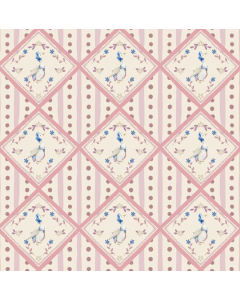 Duck Print on Pastel Pink Wallpaper