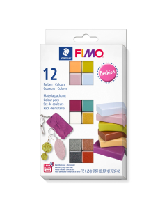 Fashion Colours Multipack - Fimo Soft - 12 Half Blocks, 25G