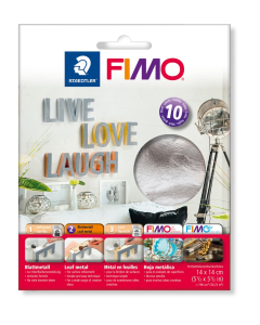 Silver Leaf - Fimo Accessories - Pack of 10