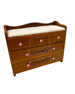 Walnut Baby Changer Dresser