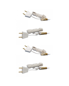 Candle Bulb and Holder, Pack of 4 - Wired