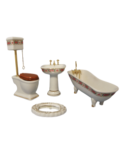 Deluxe Red Bathroom Set