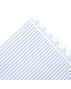 WP613 - Majestic Stripe Wallpaper Aqua / White