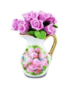 RP13595 - Floral Jug with Pink Roses