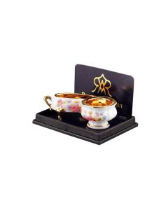 RP14285 - Two Porcelain Bowls with Real Gold