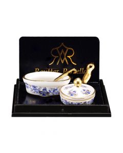 RP14325 - Blue and Gold Pan and Casserole Dish
