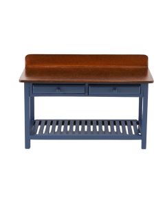 RP15259 - Large Blue Working Table, Empty